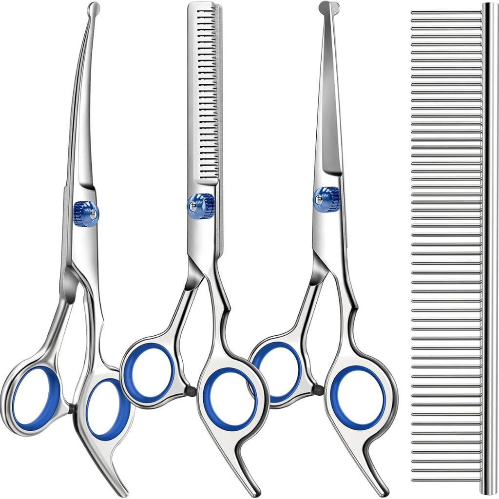 Professional Dog Grooming Scissors Kit — 4-in-1
