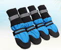 Dog boots Blue waterproof anti-slip snow paw protector