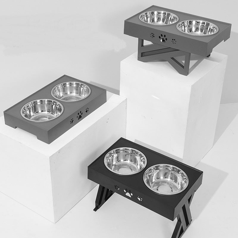 Raised Double Bowl Stand — lifestyle