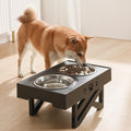 Raised Double Bowl Stand — Adjustable Height