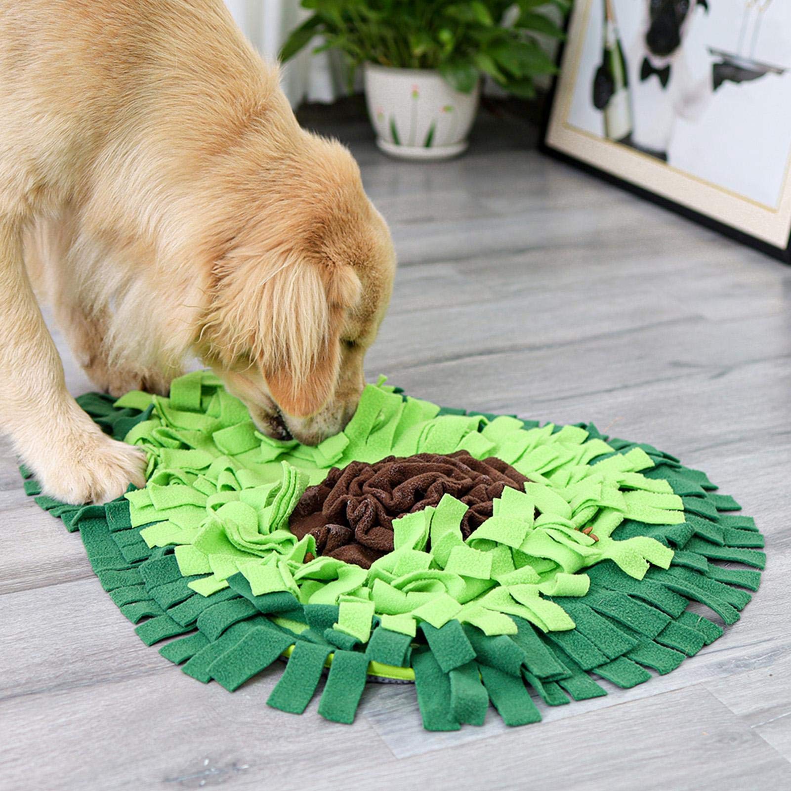 Dog snuffle mat portable folding travel enrichment training