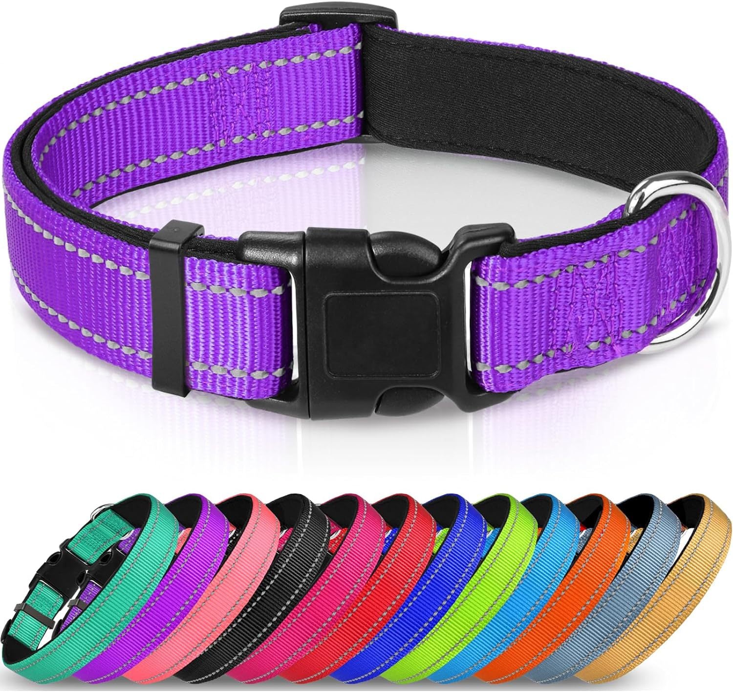 Martingale collar Purple no-slip dog