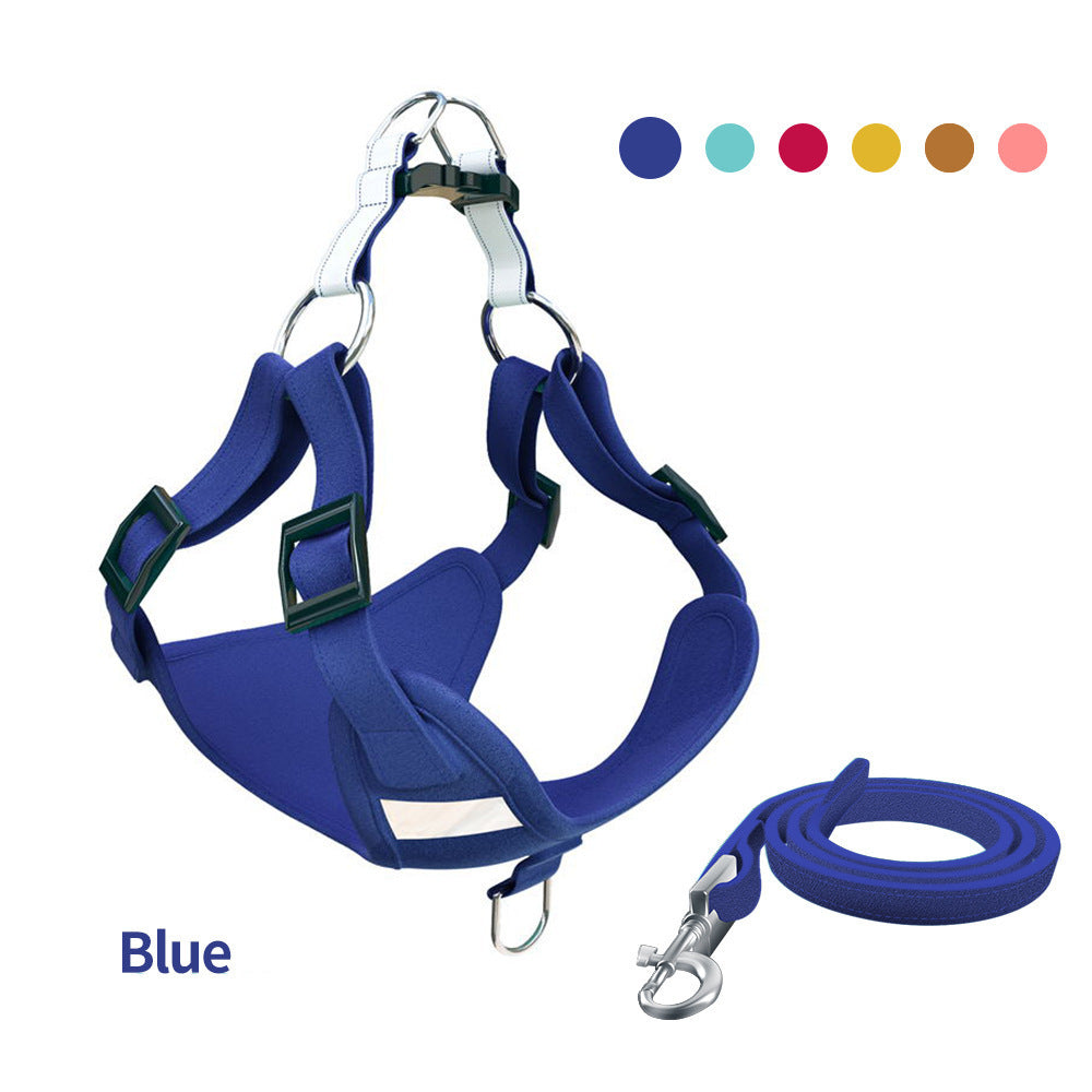 Dog reflective safety vest Navy Blue high-visibility