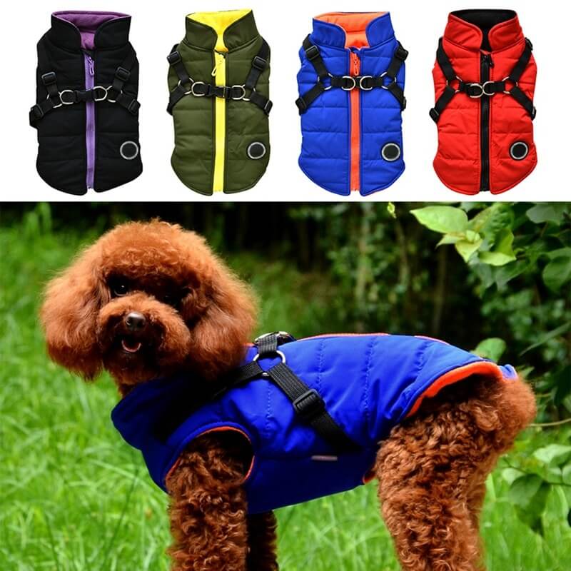 Dog Zipper Jacket — Warm Winter Coat for Dogs