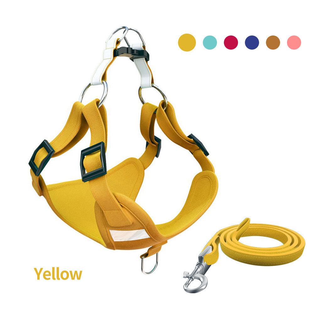 Dog reflective safety vest Yellow high-visibility