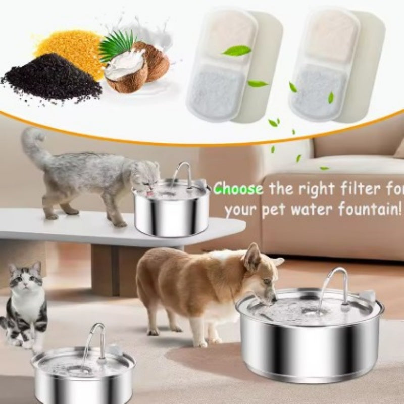 Cat dog water fountain automatic circulating filtered