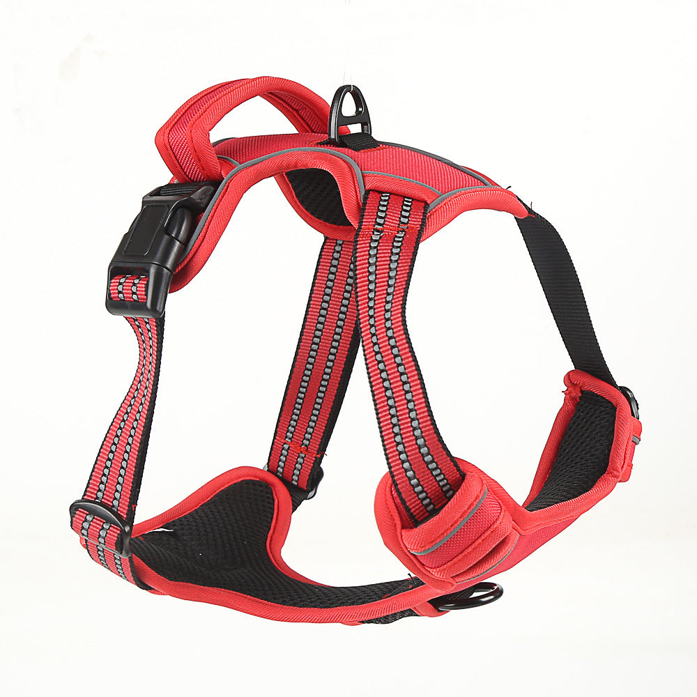 No-Pull Dog Harness Red - Snug Mutt