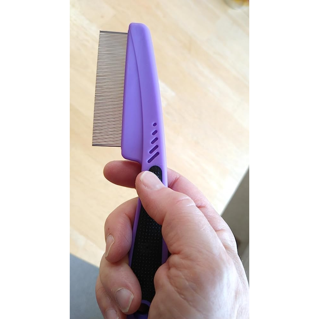 Fine Tooth Dog Comb — Flea & Tick Grooming Comb