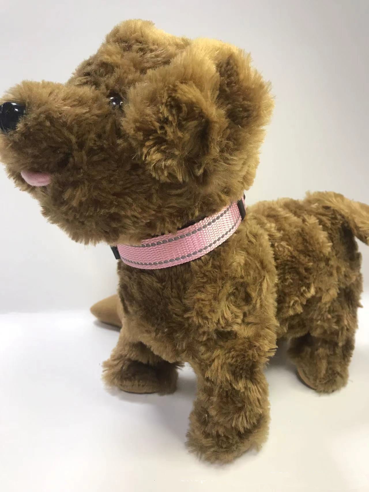 Dog collar Pink reflective adjustable nylon