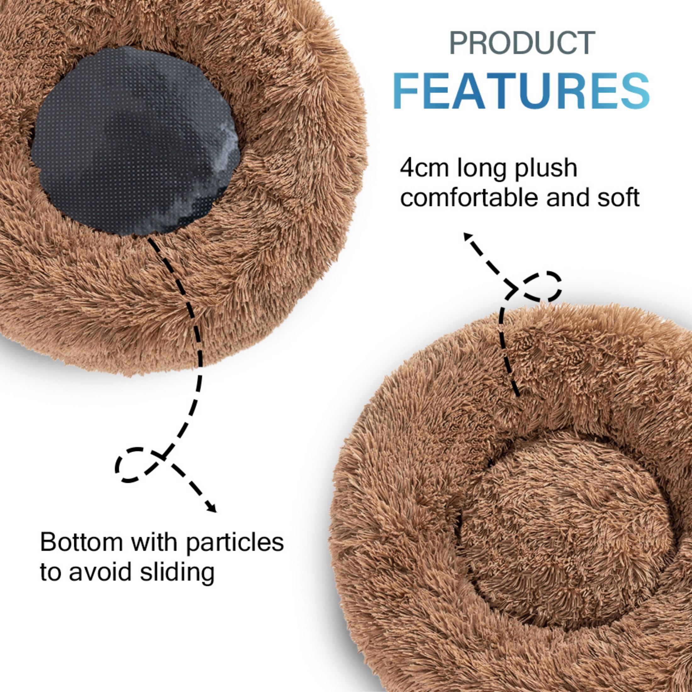 Donut Pet Bed Multiple Colors - Snug Mutt