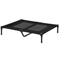 Raised cooling dog bed elevated mesh frame foldable