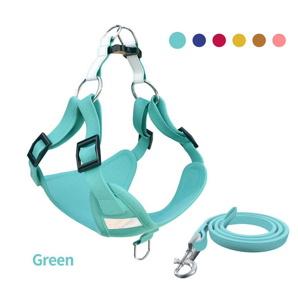 Dog reflective safety vest Light Blue high-visibility