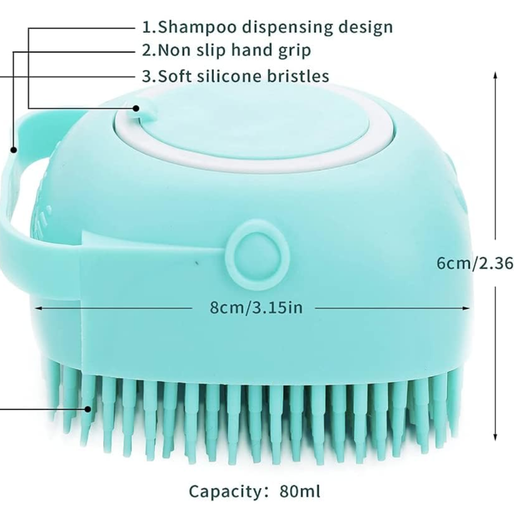 Dog Bath Massage Brush — Soft Silicone