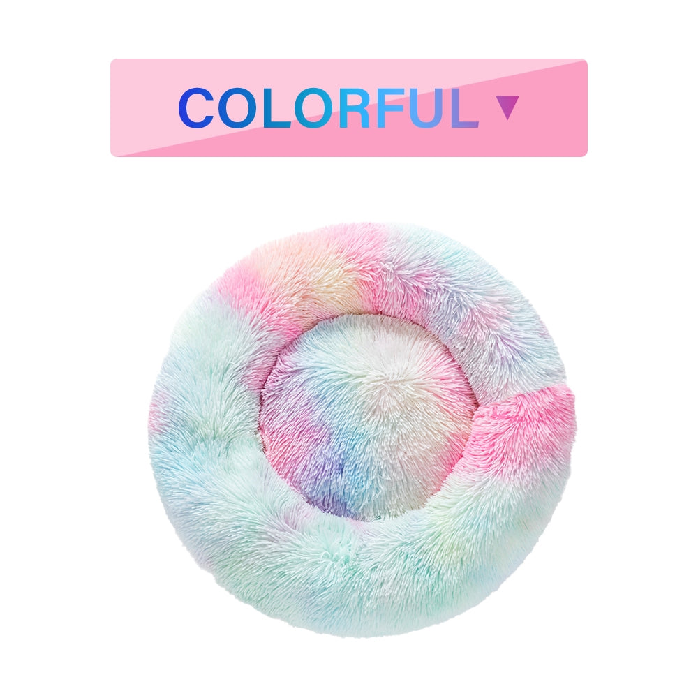 Fluffy Donut Dog Bed Round - Snug Mutt