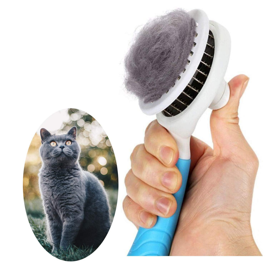Self-Cleaning Deshedding Slicker Brush — Upgraded