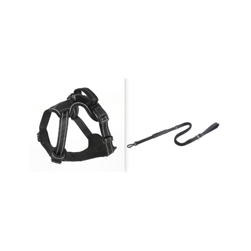 No-Pull Dog Harness — Breathable Reflective Vest with Leash Set