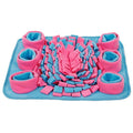 Snuffle Mat Rainbow Stripes blue pink dog enrichment