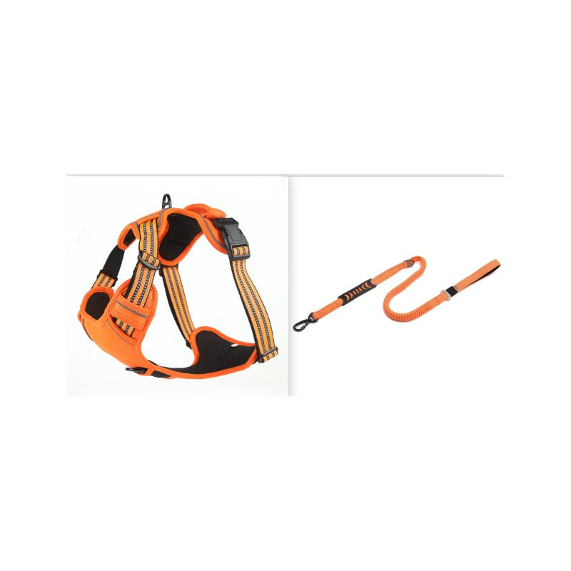 No-Pull Dog Harness — Breathable Reflective Vest with Leash Set