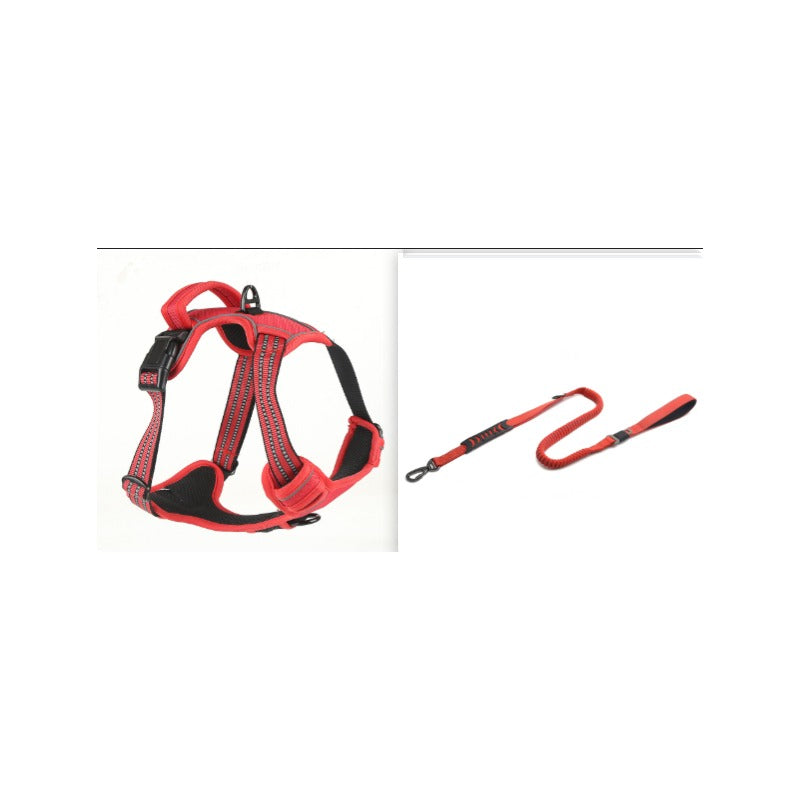 No-Pull Dog Harness — Breathable Reflective Vest with Leash Set